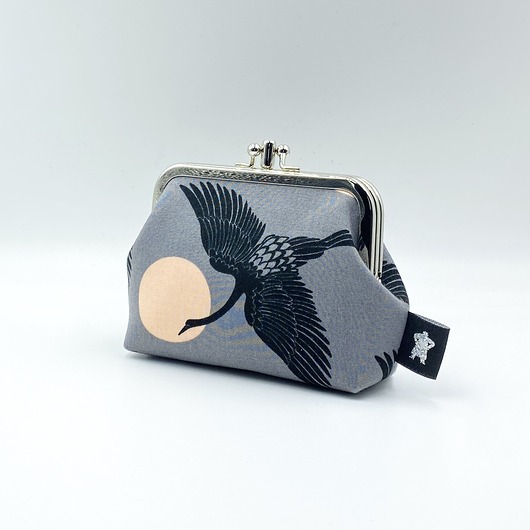 portfele damskie Żurawie Origami Grey Double