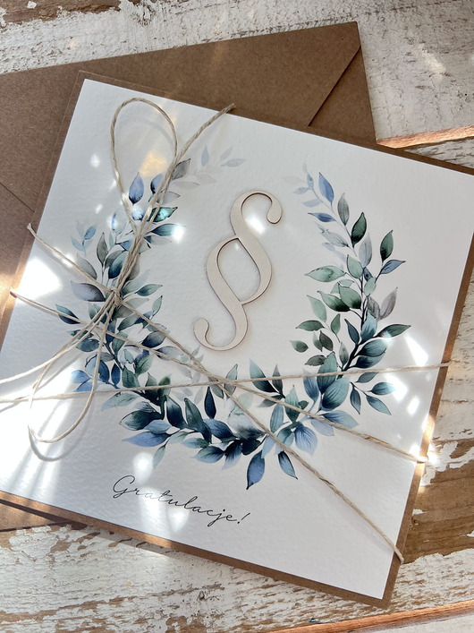 kartki scrapbooking Ręcznie robiona kartka gratulacje z okazji uzyskania absolutorium