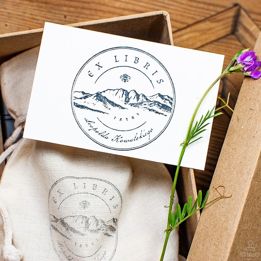 stemple Pieczątka Ex Libris w zestawie prezentowym - Tatry
