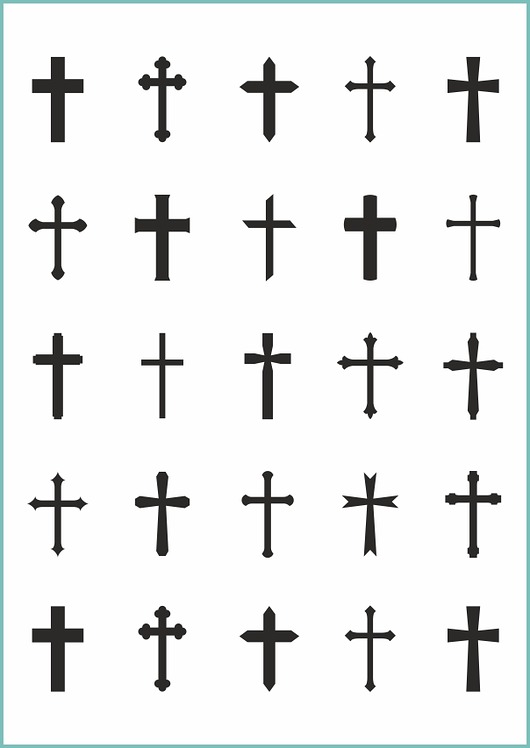 tatuaże zmywalne, tymczasowe Tatuaż tymczasowy "Krzyże 016"