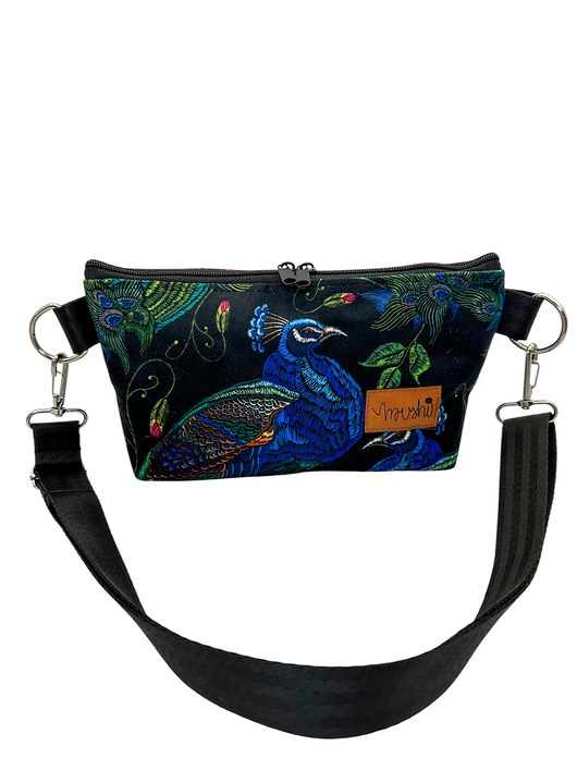 torebki mini Torebka "Pawie" welur