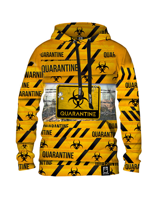 bluza z kapturem damska Damska Bluza z kapturem Kwarantanna