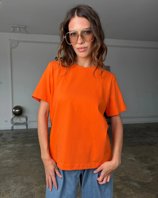 t-shirt damskie T-shirt Coco orange