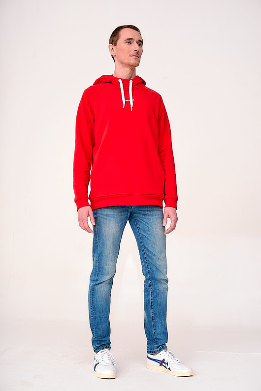 bluzy męskie Hoodie Garda Red