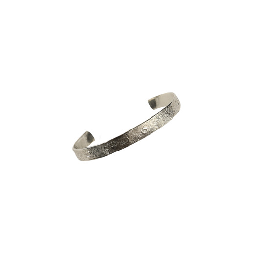 bransoletki srebrne Srebrna bransoletka typu bangle Moon Surface