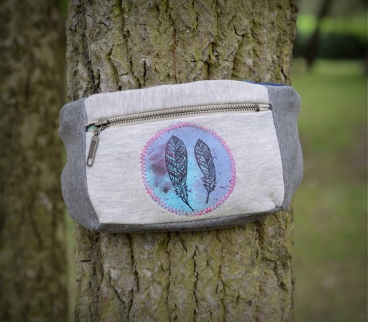 Nerka malowana ręcznie BOHO ivy style