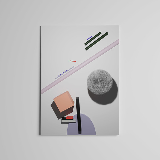 Plakat 3D Grafika Geometria zemeatelier