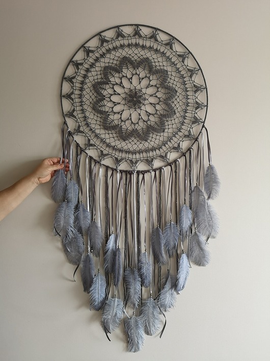 łapacze snów Szary łapacz snów Dream catcher