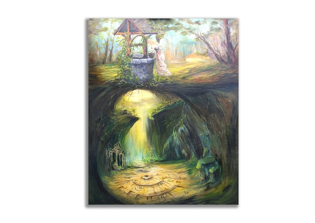 obrazy Obraz olejny ręcznie malowany autorski 92x125 cm drzewo