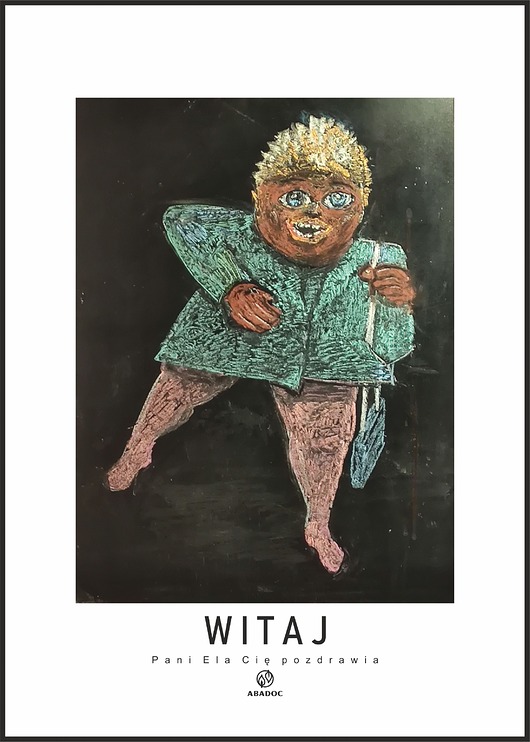 plakaty Plakat  Witaj  Pani Ela Cię pozdrawia