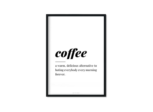 "coffee" Plakat Love The Journey