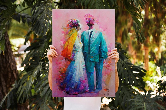 plakaty Plakat Just Married
