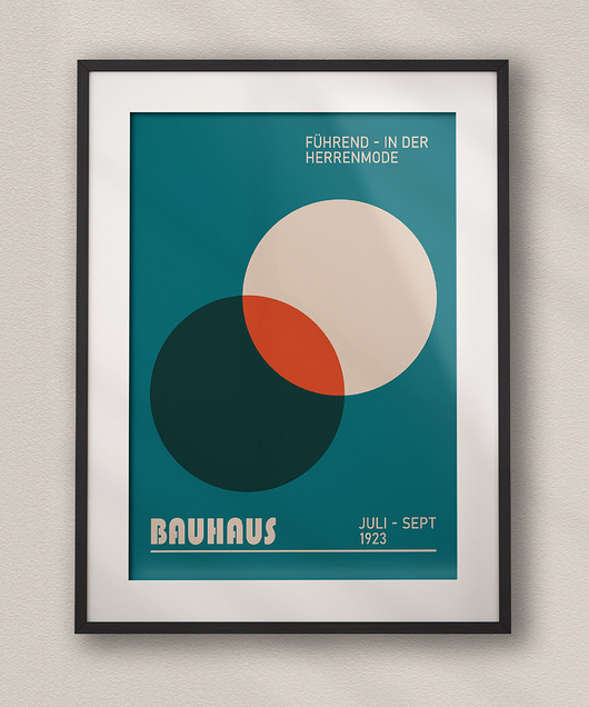 plakaty Minimalistyczny plakat - Bauhaus #21 - Do salonu, sypialni, biura