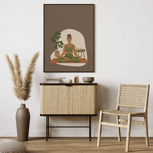 plakaty Plakat joga Asany Yoga A3 Medytacja Plakat z motywem jogi Plakat boho