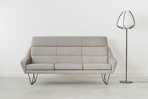 sofy i szezlongi Sofa MANDAL szara, skandynawski design