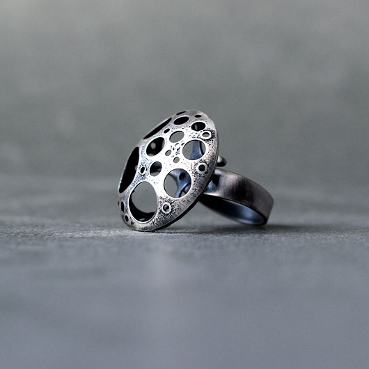 Duży pierścionek regulowany Silver Planet SHAMBALA