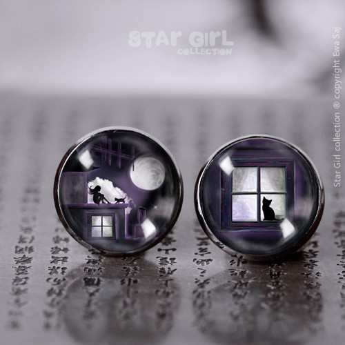 Star Girl - Pełnia Księżyca,dark silver Ewa Saj Fotografie