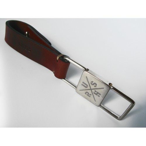 KEYCHAIN / Square Brown RUSH