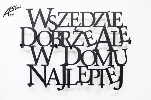 Wieszak dekoracja w domu najlepiej Prezent  ArtSteel