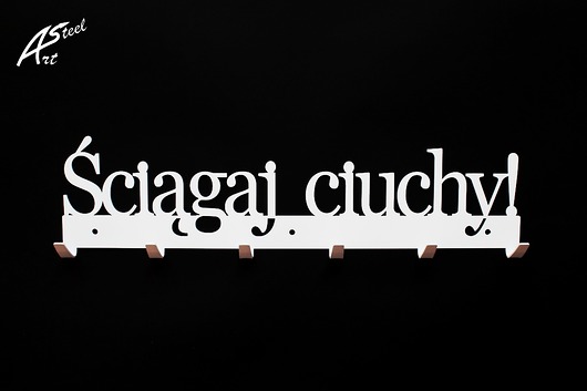 Wieszak na ubrania Ściągaj ciuchy pomyslowy ArtSteel