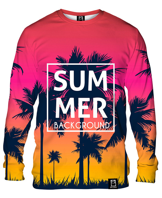 bluzy męskie Bluza Bez Kaptura Męska DR.CROW Sunset
