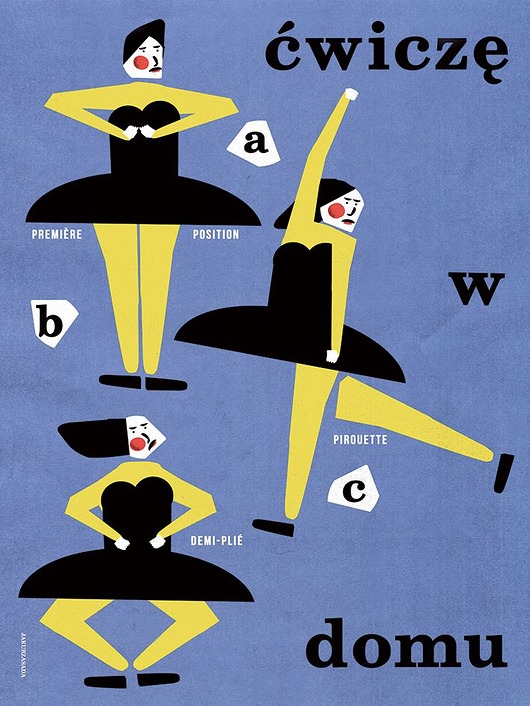Ćwiczę w domu / Poster 40x30 Galeria LueLue