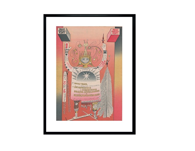 grafiki i ilustracje Oprawiona okładka czasopisma Przekrój z 1986 r, proj. Daniel Mróz