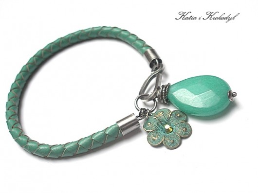 Green patina -bransoletka Katia i krokodyl