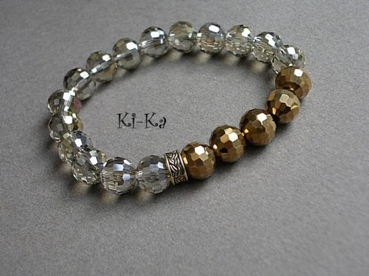  Silver shade & gold - bransoletka KiKa pracownia