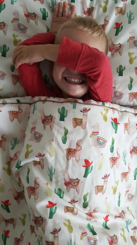 Pościel bawełniana z wypełnieniem-komplet-Lamy Cuddle Dreams