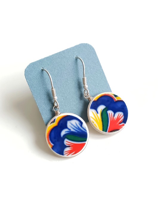 kolczyki ceramiczne Kolczyki ceramiczne w stylu orientalnym