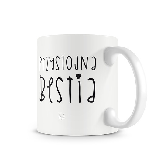 kubek. przystojna bestia Love Life and Forest