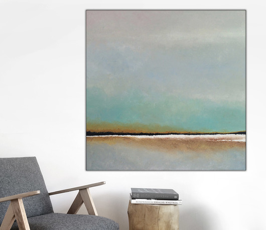 Malarstwo - obraz 100x100 cm, farby akrylowe Beata Jarecka