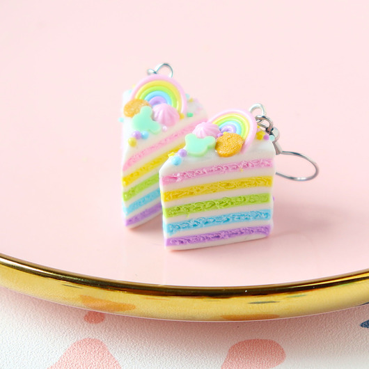 Tort urodzinowy kolczyki na prezent Lemon Lovely