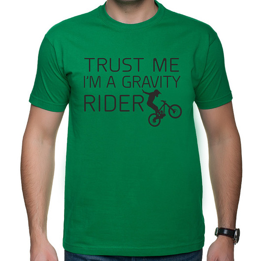 t-shirty męskie Koszulka T-SHIRT, Trust me i"m a gravity rider