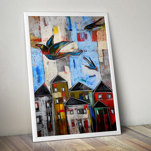 Ptaki 3 - plakat 50x70 Katarzyna Radzka