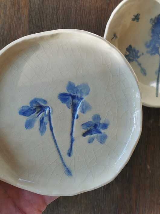 pojemniki na biżuterię Ceramiczny talerz Łąka