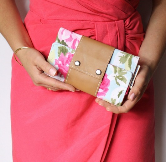 Portfel roses + leather Zuzia Górska