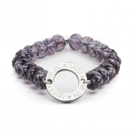 Purple Crystal Bracelet Love In A Mist
