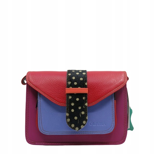 torby na ramię Torebka skórzana dwustronny odwracalny pasek damska listonoszka eko OLIVKA