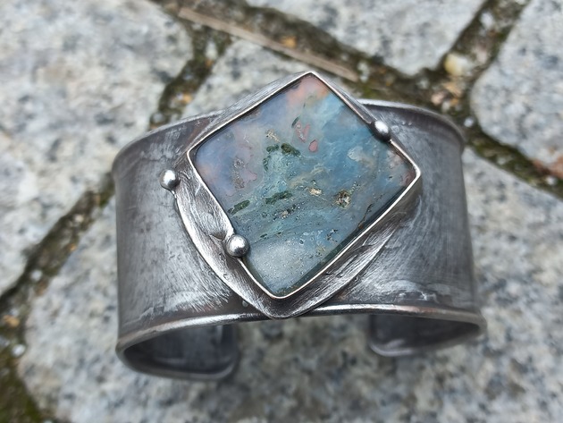 bransoletki wire wrapping Po prostu agat - bransoletka regulowana