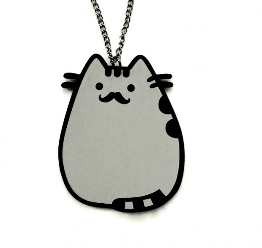 Naszyjnik moustache pusheen the cat Kraina czaru