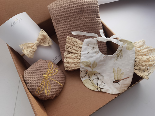 akcesoria dziecięce - różne Personalizowany zestaw prezentowy (narodziny, Chrzest) - warianty kolory