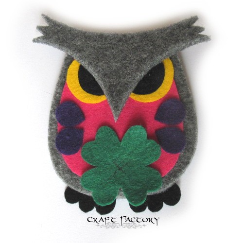 Owlastic Good Luck No 1 - broszka Craft Factory