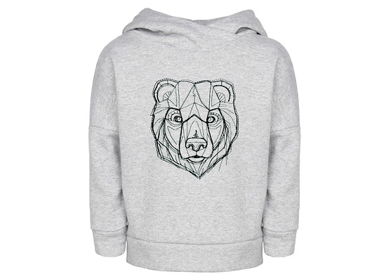 Bluza z kapturem Bear Grey   nonino