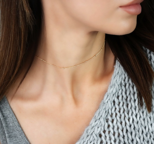 Choker ozdobne kulkisrebro 925 pozłacane Coccola JEWELLERY