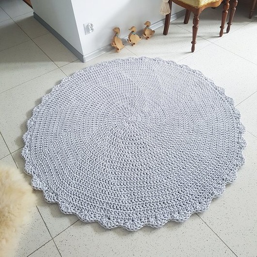 Dywan okrągły gładki szary - dostępne kolory Made of Weaves