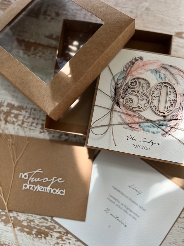 kartki scrapbooking Kartka na 30 urodziny z personalizacją