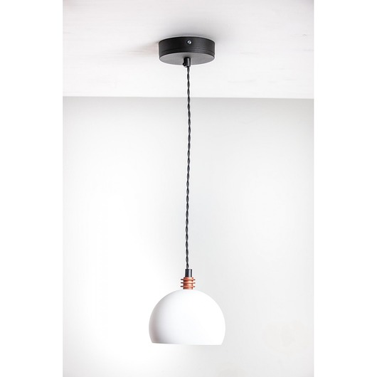 Lampa wisząca TESTER 1L/BIAŁA/CZARNY Home Design