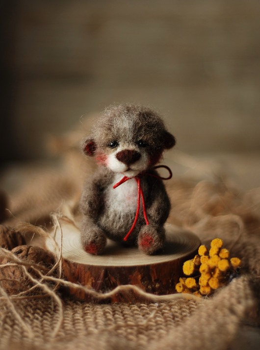 Szary Miś BoboLobo Handicraft